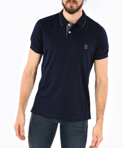 Brunello Cucinelli Slim-Fit Logo-Embroidered Cotton-Piqué Polo Shirt