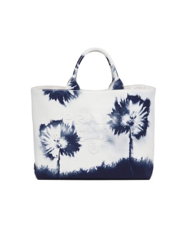 Prada Printed Drill Tote Bag