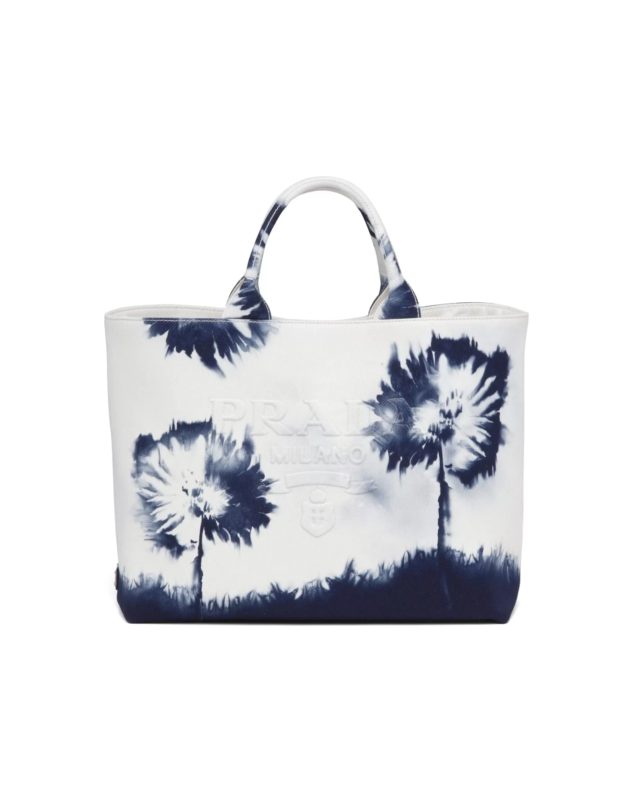 Prada Printed Drill Tote Bag