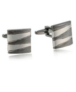 Kenneth Cole Reaction Men's Zig Zag Square Cufflinks
