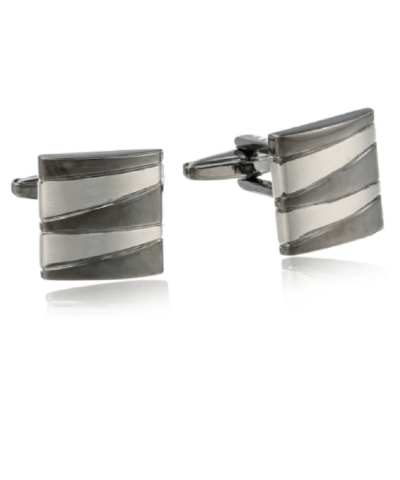 Kenneth Cole Reaction Men's Zig Zag Square Cufflinks