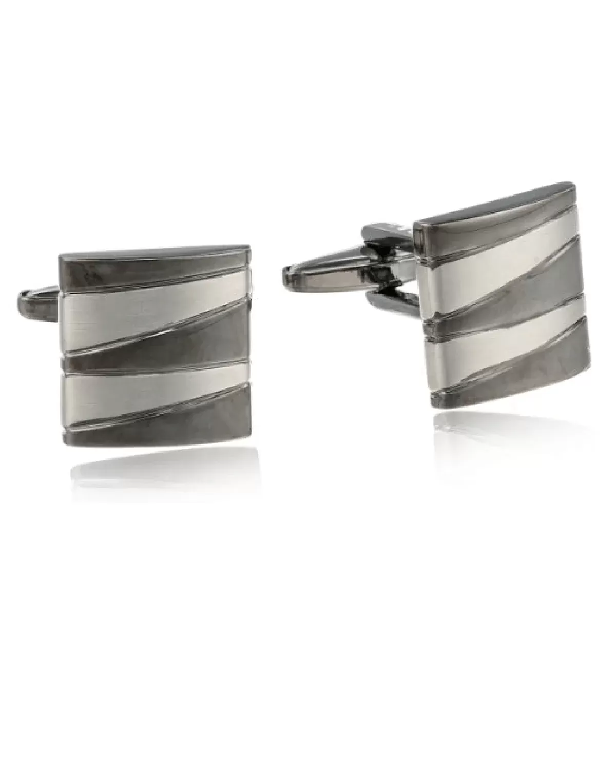 Kenneth Cole Reaction Men's Zig Zag Square Cufflinks