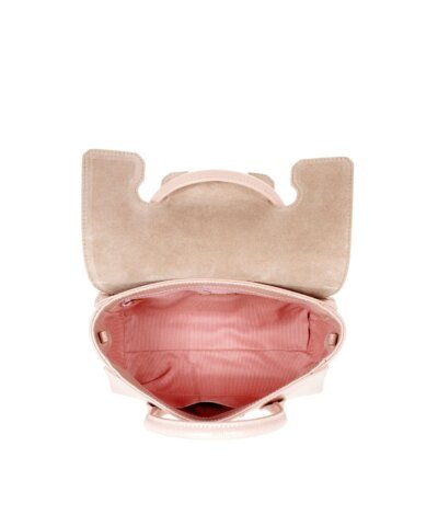 Furla Metropolis Ladies Small Leather Satchel In Moonstone