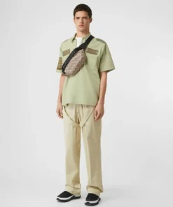 Burberry Medium Monogram Print Bum Bag, Beige