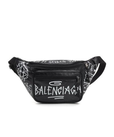 Balenciaga Graffiti Explorer Belt Bag Leather Medium