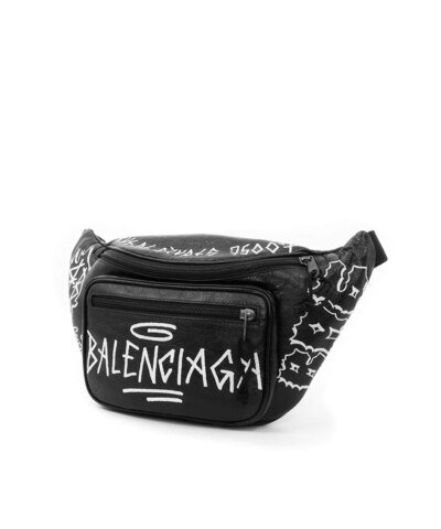 Balenciaga Graffiti Explorer Belt Bag Leather Medium