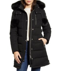 Moose Knuckles Paddockwood Genuine Fox Fur Trim Down Parka