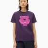 Kenzo Embroidered Tiger t-shirt In Prune
