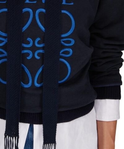 Loewe Anagram Logo-Embroidered Cotton-Jersey Hoody