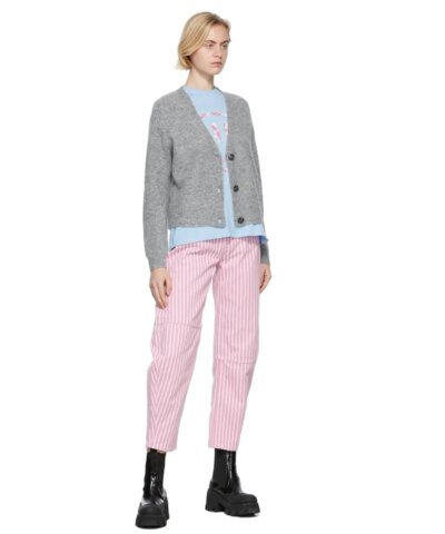 Ganni Blue Smiley T-Shirt