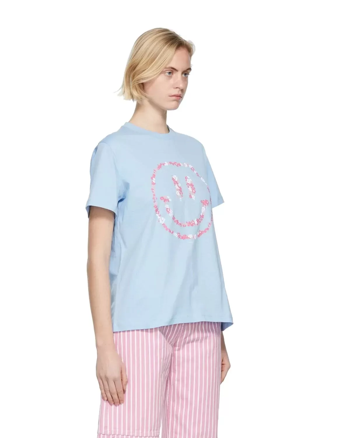 Ganni Blue Smiley T-Shirt