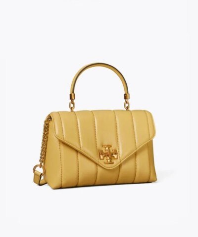 Tory Burch Beeswax Kira Quilted Small Satchel