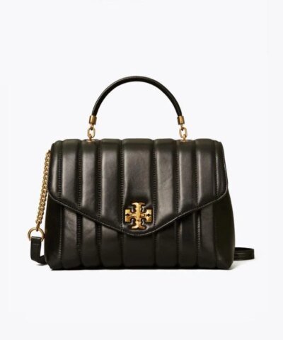 Tory Burch Black Kira Quilted Satchel