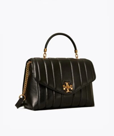 Tory Burch Black Kira Quilted Satchel