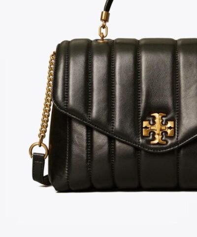 Tory Burch Black Kira Quilted Satchel