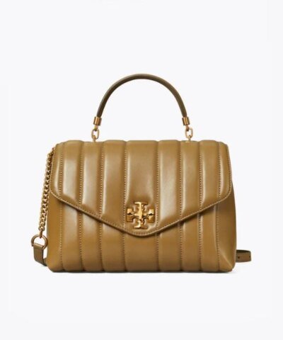 Tory Burch Toasted Sesame Kira Quilted Satchel