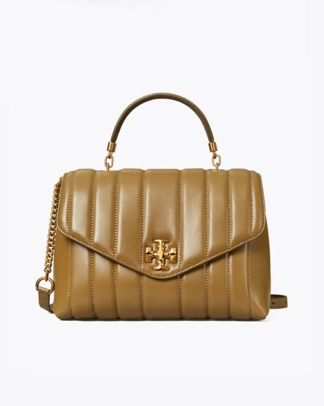 Tory Burch Toasted Sesame Kira Quilted Satchel
