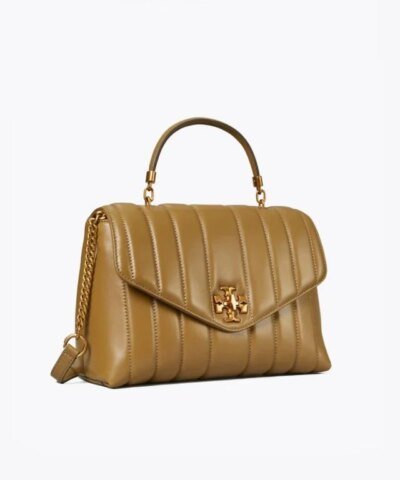 Tory Burch Toasted Sesame Kira Quilted Satchel