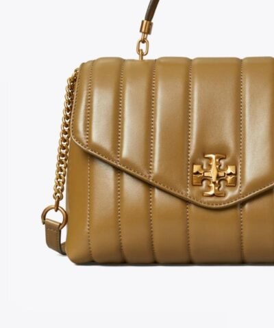 Tory Burch Toasted Sesame Kira Quilted Satchel