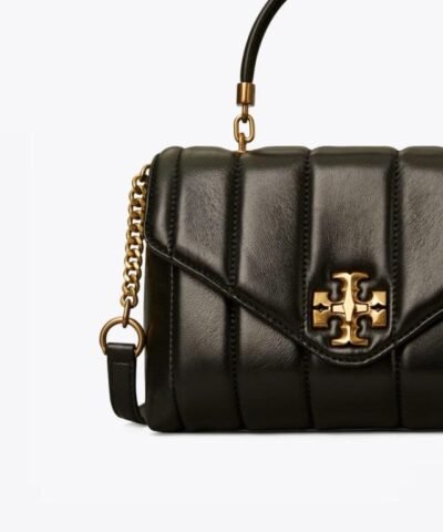 Tory Burch Black Kira Quilted Small Satchel