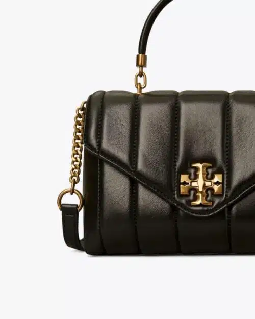 Tory Burch Black Kira Quilted Small Satchel