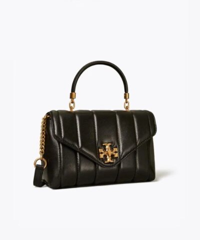 Tory Burch Black Kira Quilted Small Satchel