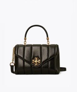 Tory Burch Black Kira Quilted Small Satchel