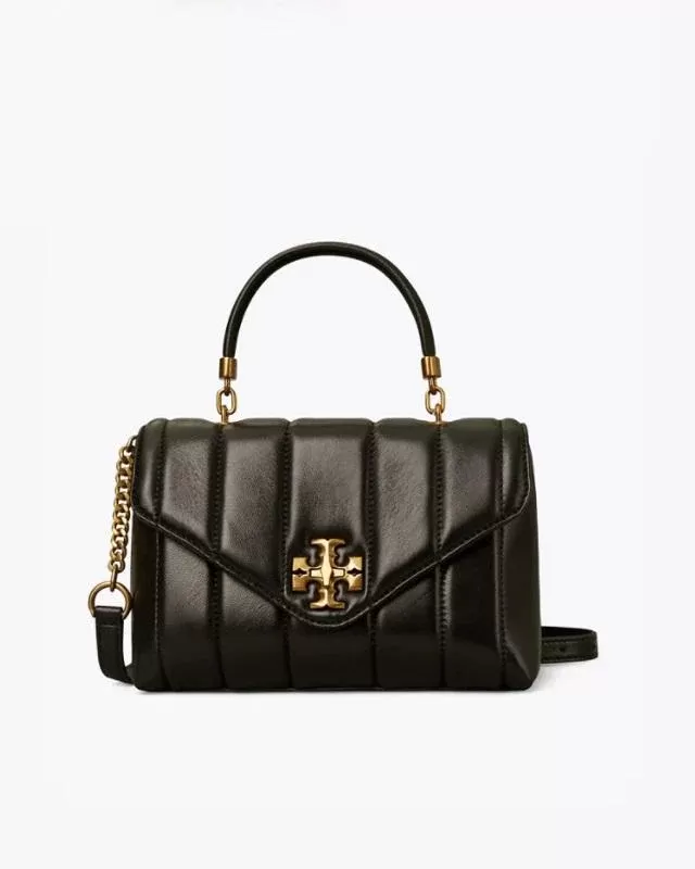 Tory Burch Black Kira Quilted Small Satchel