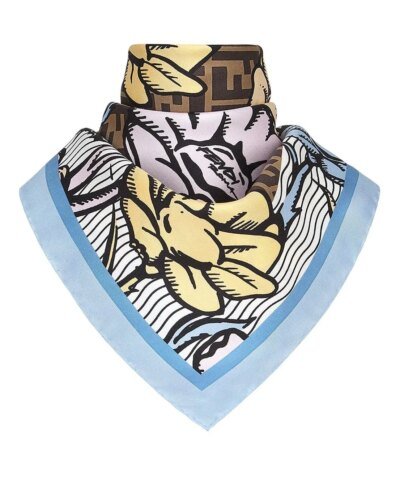 Fendi Floral Print Scarf