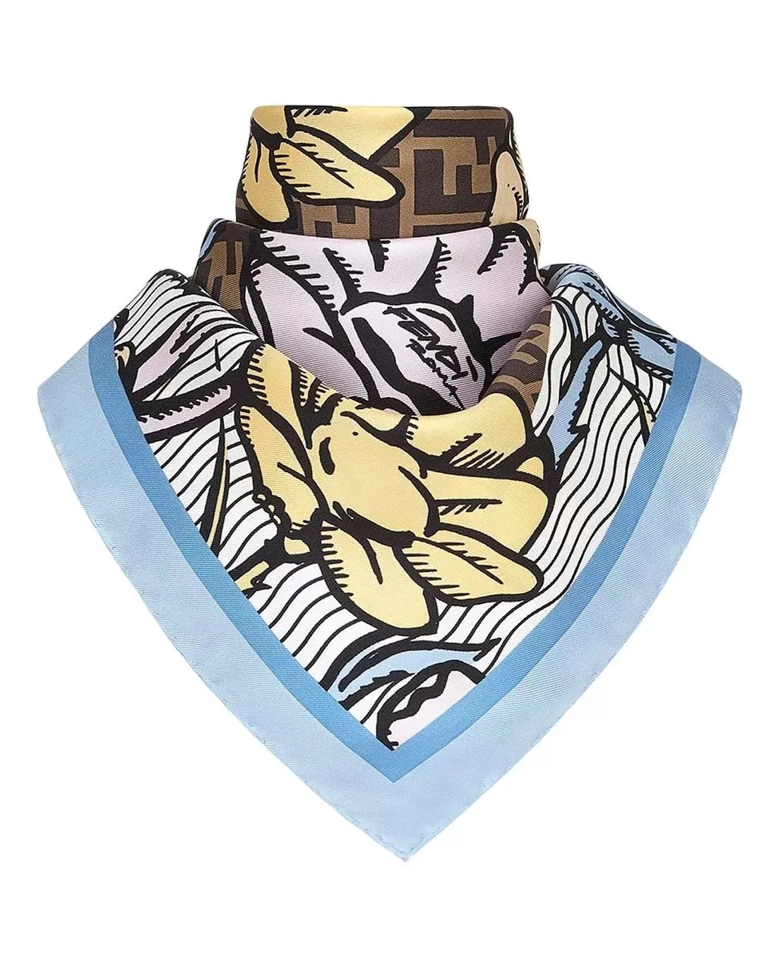 Fendi Floral Print Scarf