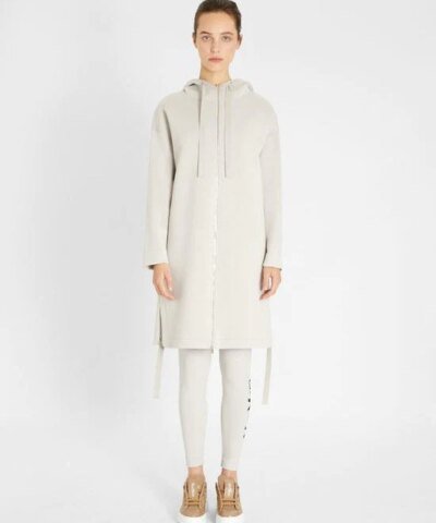 'S Max Mara Light Gray Adesso Zip-Up Hoodie