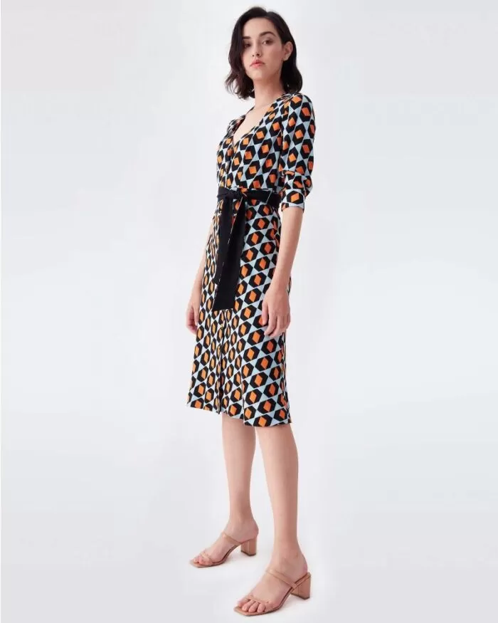 DVF Judith Crepe Belted Shirt Dress