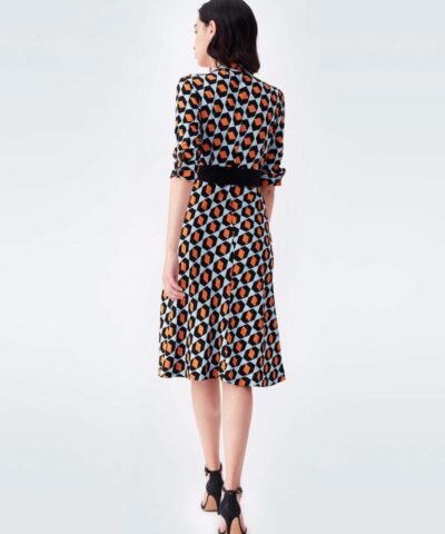 DVF Judith Crepe Belted Shirt Dress