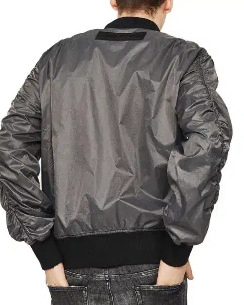 Diesel J-TOSHIO Bomber Jacket With Large Zipped Pockets