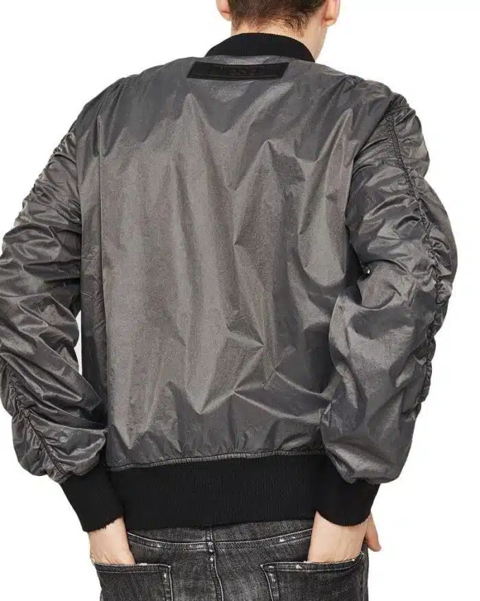 Diesel J-TOSHIO Bomber Jacket With Large Zipped Pockets