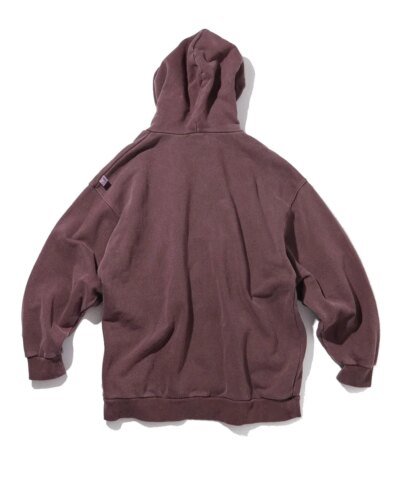 Nautica Japan | Pigment Dyed Arch Logo Sweat Hoodie