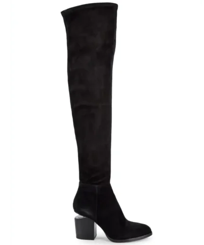 Alexander Wang Gabi Suede Over-The-Knee Boots