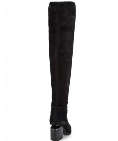 Alexander Wang Gabi Suede Over-The-Knee Boots