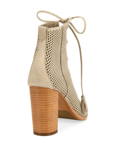 FRYE Gabby Perforated Ghillie Lace-Up Nubuck Sandals