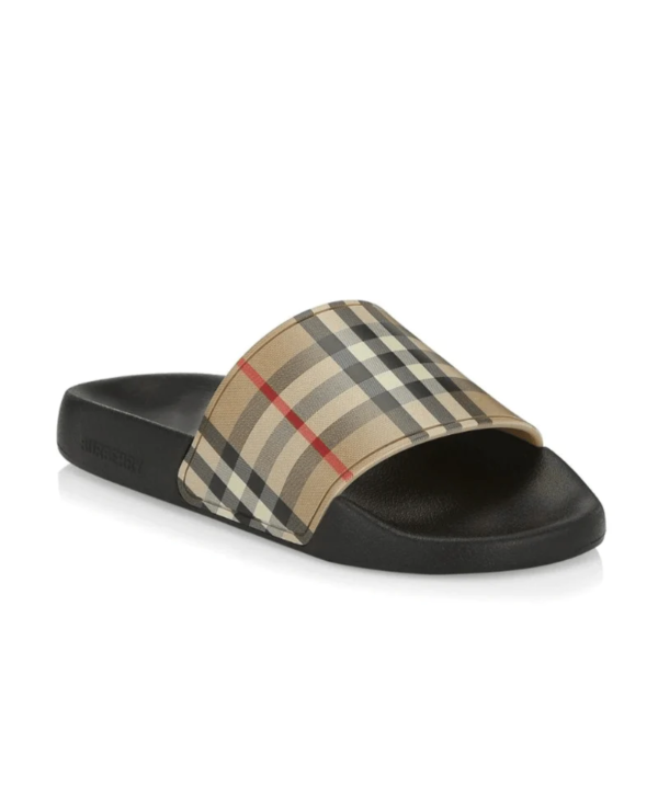 Burberry Men's Furley Vintage Check Pool Slides