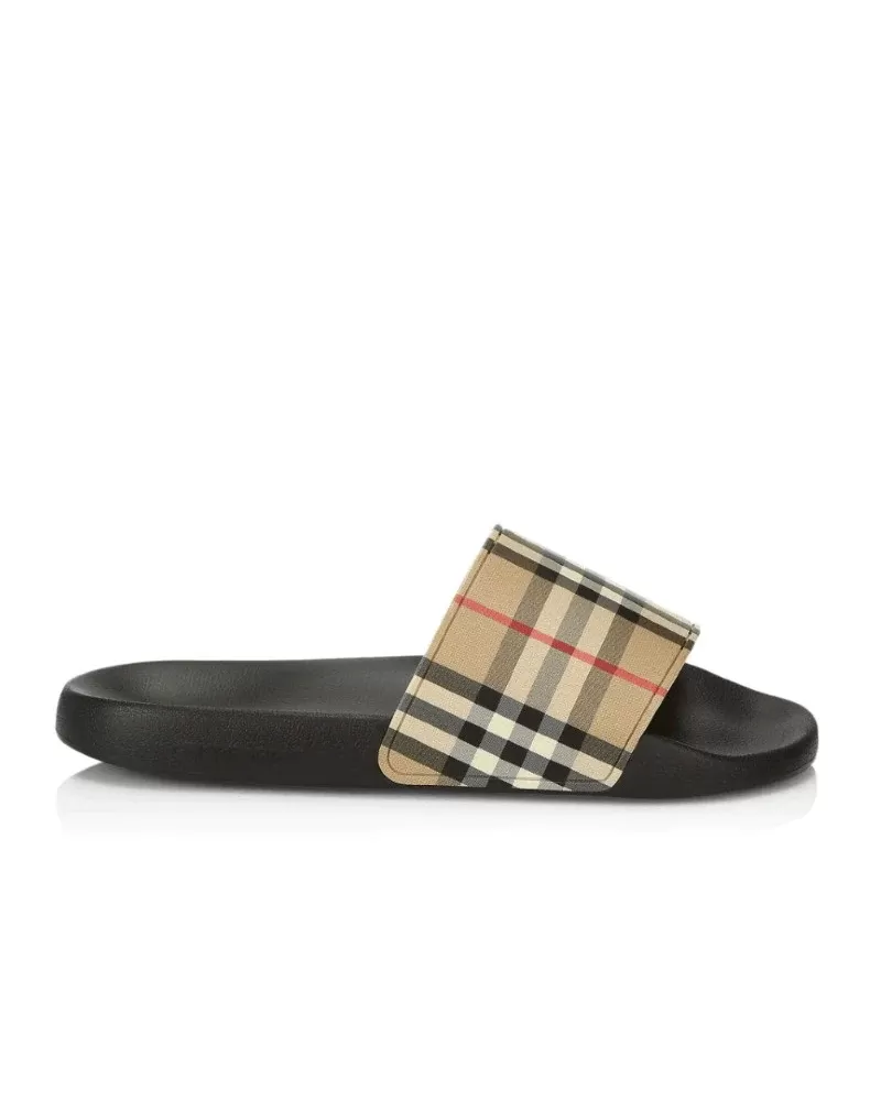 Burberry Men's Furley Vintage Check Pool Slides