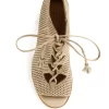 FRYE Gabby Perforated Ghillie Lace-Up Nubuck Sandals