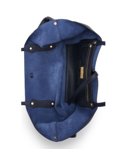 Annabel Ingall Isabella Large Leather Tote. Navy