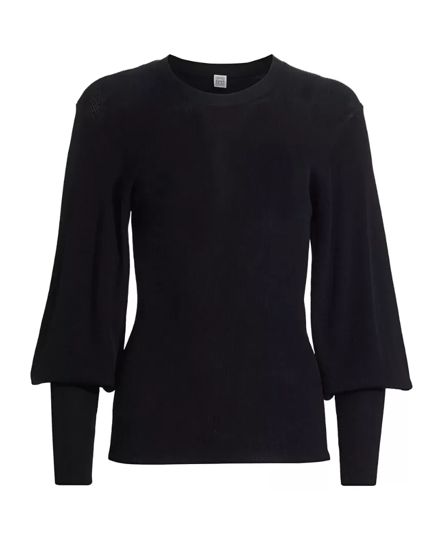 Toteme Vignola Puff-Sleeve Sweater