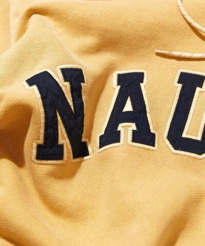 Nautica Japan | Pigment Dyed Arch Logo Sweat Hoodie