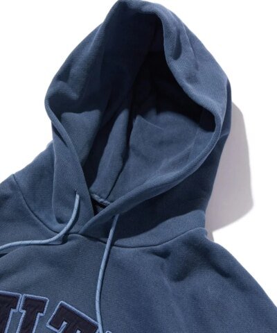 Nautica Japan | Pigment Dyed Arch Logo Sweat Hoodie