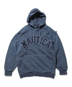 Nautica Japan | Pigment Dyed Arch Logo Sweat Hoodie