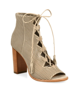 FRYE Gabby Perforated Ghillie Lace-Up Nubuck Sandals
