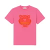 Kenzo Embroidered Tiger t-shirt In Pink