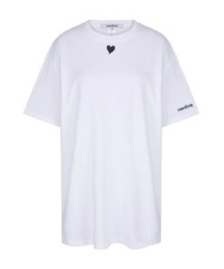 Kimhekim Heart-Detail Oversized Cotton-Jersey T-Shirt